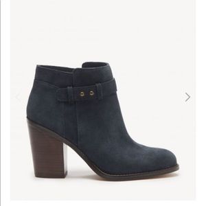 Sole Society Blue Suede Booties
